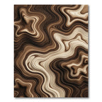 Earthy Tones Swirling Abstract Rug