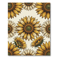 Golden Yellow Sunflower Bloom Composition Rug