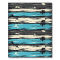 Striped Cabin Coastal Panorama Rug