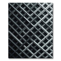 Modern Monochromatic Three Dimensional Grid Rug
