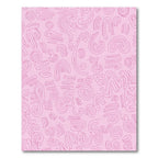 Pink Abstract Swirl Lines Rug