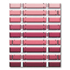 Pink Tone Brick Arrangement Rug