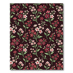 Crimson Cherry Blossom Branches Rug