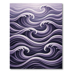 Deep Purple Dynamic Swirls Rug