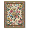 Classic Floral Arrangement Cream Garden Rug