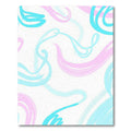 Pastel Swirls Abstract Brushstroke Rug