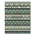 Sage Green Boho Chevron Arrow Rug