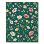 Coral Pink Daisy Botanic Garden Rug