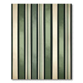 Sage and Cream Vertical Stripe Rug