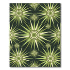Sage Green Mid Century Starburst Radiance Rug