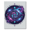 Celestial Alien Galaxy Sacred Geometry Rug