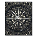Celestial Gold Astral Compass Mandala Rug