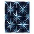 Deep Blue Starburst Geometric Rug