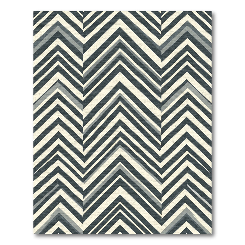 Modern Geometric Chevron Stripe Rug
