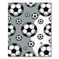 Monochrome Soccer Ball Floating Graphic Rug