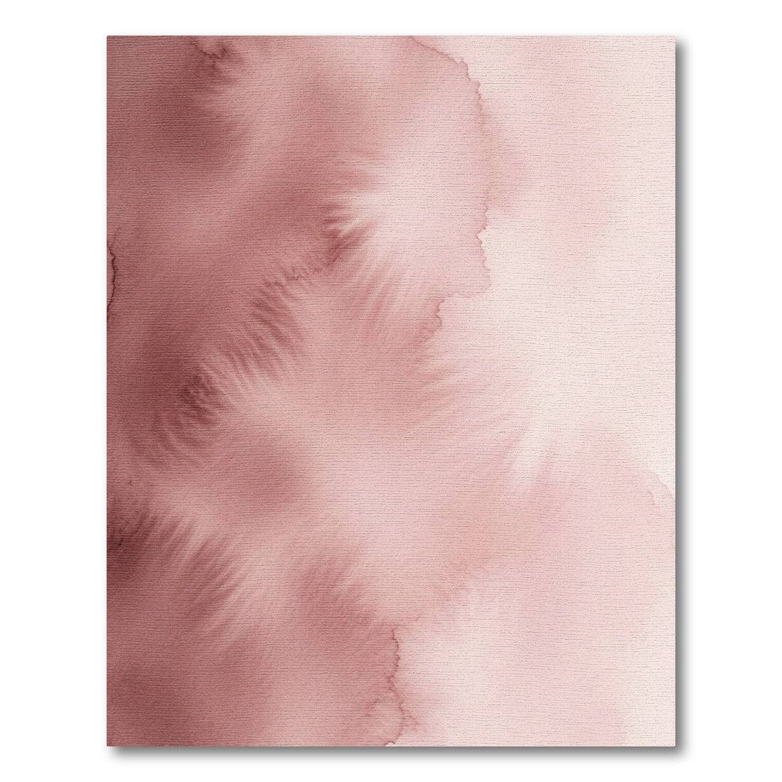 Dusty Rose Watercolor Wash Rug