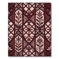 Gothic Burgundy Trellis Leaf Rug