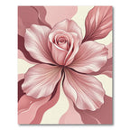 Soft Pink Rose Petal Swirl Rug