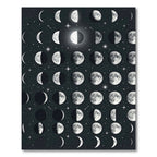 Celestial Lunar Phases Night Sky Rug