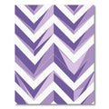 Modern Lavender Chevron Geometric Rug