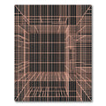 Salmon Lines Black Perspective Rug