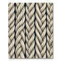 Creamy White Braided Texture Rug
