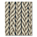 Creamy White Braided Texture Rug