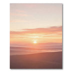 Sunset Horizon Gradient Layered Hills Rug