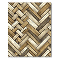 Earthy Tones Woven Herringbone Rug