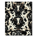 Black and White Dairy Cow Collage Rug