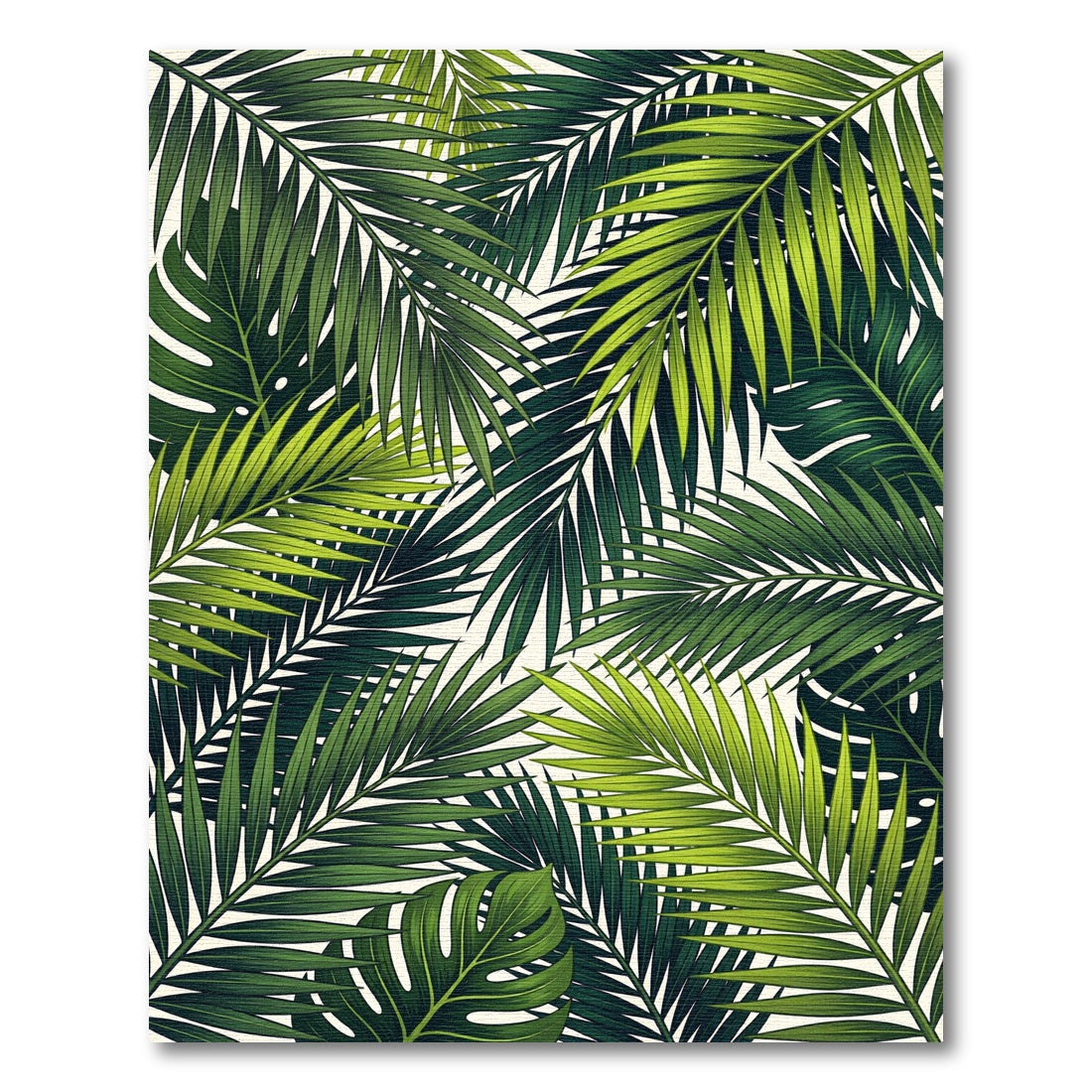 Verdant Palm Frond Canopy Rug