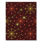 Crimson Celestial Starburst Medallion Rug