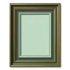 Classic Glazed Mint Border Frame Rug