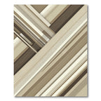 Modern Earth Toned Diagonal Stripe Rug