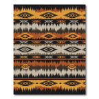 Earthy Southwestern Geometric Diamond Stripe Rug