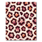 Modern Pink Leopard Spot Rug