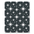 White Twinkling Stars Night Sky Rug
