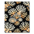 Golden Coral Underwater Branch Arrangement Rug