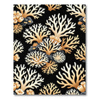 Golden Coral Underwater Branch Arrangement Rug
