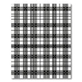 Black White Grid Classic Plaid Rug
