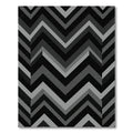 Monochromatic Chevron Segment Rug