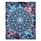 Celestial Frozen Starry Winter Mandala Rug