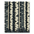 Monochromatic Forest Birch Tree Bark Rug
