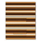 Earthy Tones Striped Layered Look Rug