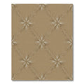 Golden Starburst Diamond Lattice Rug