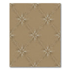 Golden Starburst Diamond Lattice Rug