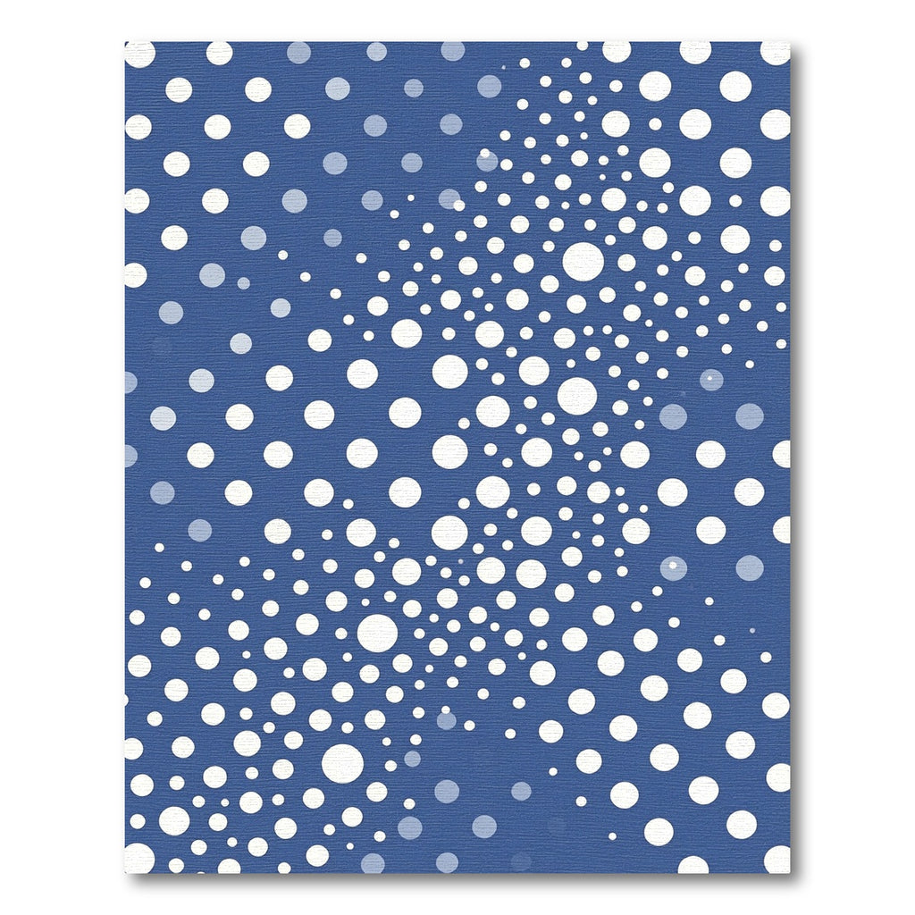 Deep Blue White Dot Cascade Rug
