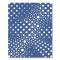 Deep Blue White Dot Cascade Rug