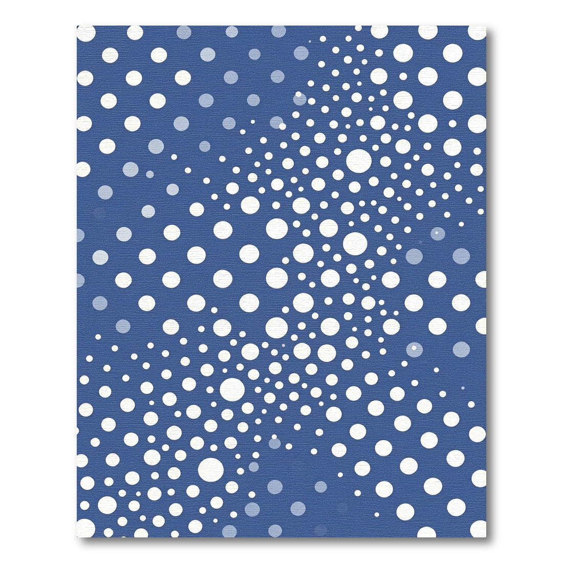 Deep Blue White Dot Cascade Rug