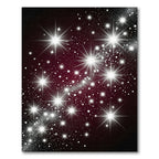 Shimmering White Starburst Galaxy Rug